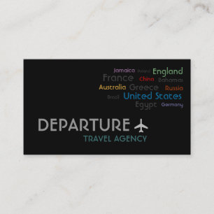 Reisbureau, gemachtigde, Vakantie-Visitekaartje Visitekaartje