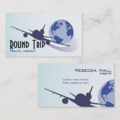 Reisbureau, gemachtigde, Visitekaartje (Voorkant / Achterkant)