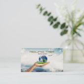 Reisbureau, gemachtigde, Visitekaartje (Staand voorkant)