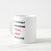 reisbureau, geweldige koffiemok (Voorkant links)