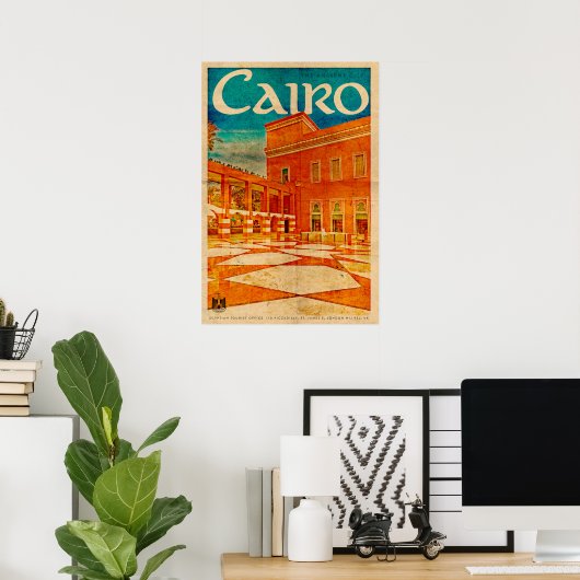  reisbureau in Caïro Poster (Thuiskantoor)