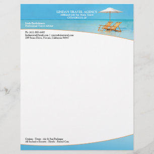 reisbureau Letterhead Briefhoofd Ontwerp