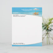 reisbureau Letterhead Briefhoofd Ontwerp (Staand voorkant)