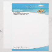 reisbureau Letterhead Briefhoofd Ontwerp (Voorkant / Achterkant)