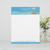 reisbureau Letterhead Persoonlijk Briefhoofd (Staand voorkant)