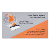 Reisbureau Magnetisch Visitekaartje (Voorkant)