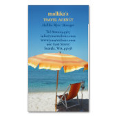 Reisbureau Magnetisch Visitekaartje (Voorkant Verticaal)