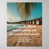 Reisbureau Marketing en Adverteren Tropical Poster (Voorkant)