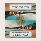 Reisbureau Marketing en Adverteren Tropical Visitekaartje (Buitenkant ongevouwen)