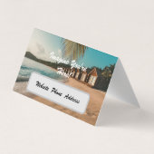 Reisbureau Marketing en Adverteren Tropical Visitekaartje (Achterkant)