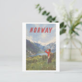  reisbureau Noorwegen Briefkaart (Staand voorkant)