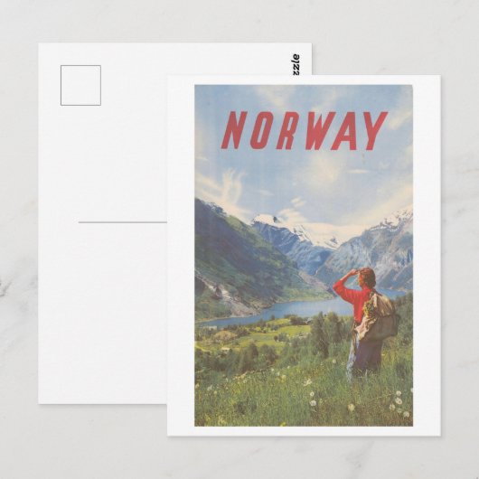 reisbureau Noorwegen Briefkaart (Voorkant / Achterkant)