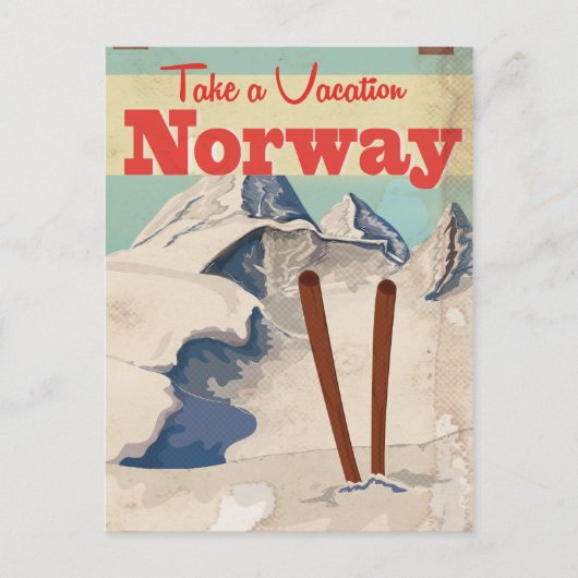reisbureau Noorwegen Briefkaart (Voorkant)