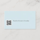 Reisbureau QR-code Visitekaartje (Achterkant)