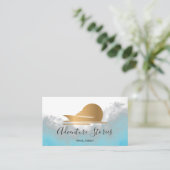 Reisbureau Reisblog Blue Wereldkaart Cruise Visitekaartje (Staand voorkant)