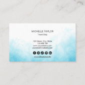 Reisbureau Reisblog Blue Wereldkaart Cruise Visitekaartje (Achterkant)