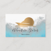 Reisbureau Reisblog Blue Wereldkaart Cruise Visitekaartje (Voorkant)