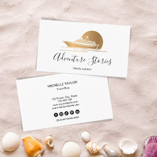 Reisbureau Reisblog Blue Wereldkaart Cruise Visitekaartje