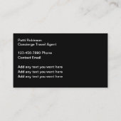 Reisbureau Sunset Hangmat Visitekaartjes (Achterkant)