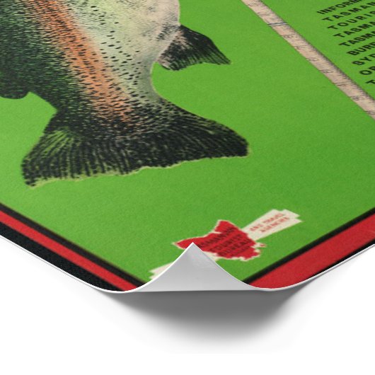  reisbureau Tasmania Poster (Hoek)