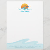 Reisbureau Toerisme Tour Operator briefhead Custom Briefhoofd (Voorkant)