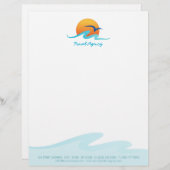 Reisbureau Toerisme Tour Operator briefhead Custom Briefhoofd (Voorkant / Achterkant)