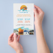 Reisbureau Toerismereisorganisator Flyer (Hand)