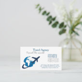 Reisbureau, vakantiehuur ..... visitekaartje (Staand voorkant)