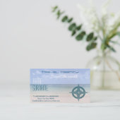 Reisbureau, vakantiehuur ..... visitekaartje (Staand voorkant)