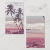 Reisbureau, vakantiehuur ..... visitekaartje (Voorkant / Achterkant)