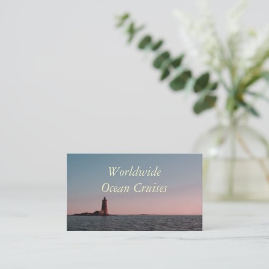 Reisbureau Visitekaartje (Staand voorkant)