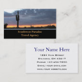 Reisbureau Visitekaartje (Voorkant / Achterkant)