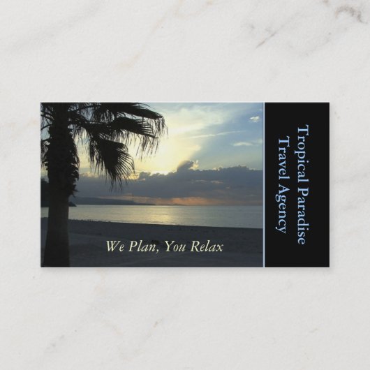 Reisbureau Visitekaartje (Voorkant)