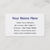 Reisbureau Visitekaartje (Achterkant)