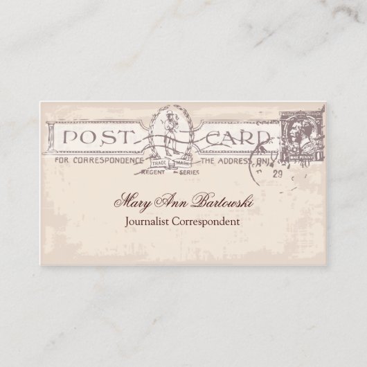 Reisbureau Visitekaartje (Voorkant)