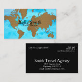 Reisbureau Visitekaartje (Voorkant / Achterkant)