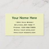 Reisbureau Visitekaartje (Achterkant)