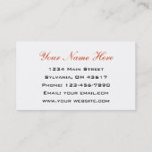 Reisbureau Visitekaartje (Achterkant)