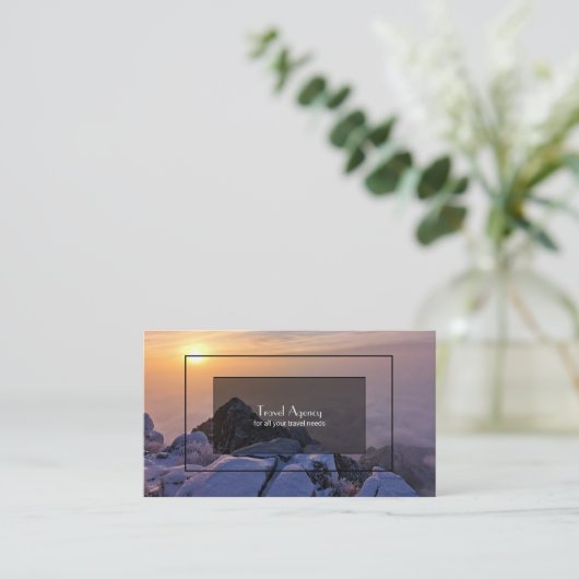 Reisbureau Visitekaartje (Staand voorkant)