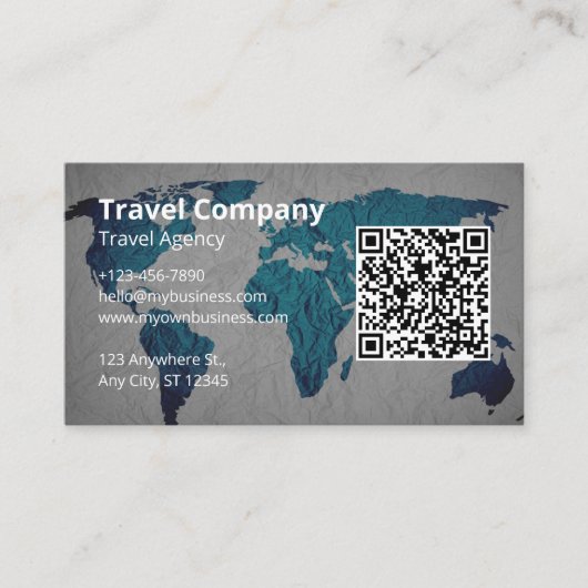 Reisbureau Visitekaartje (Voorkant)