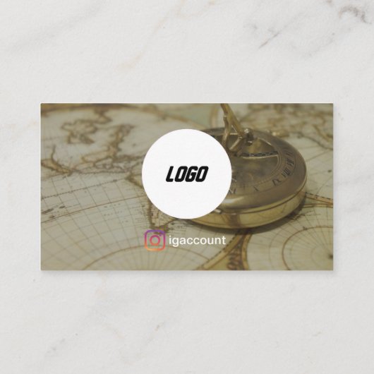 Reisbureau Visitekaartje (Achterkant)