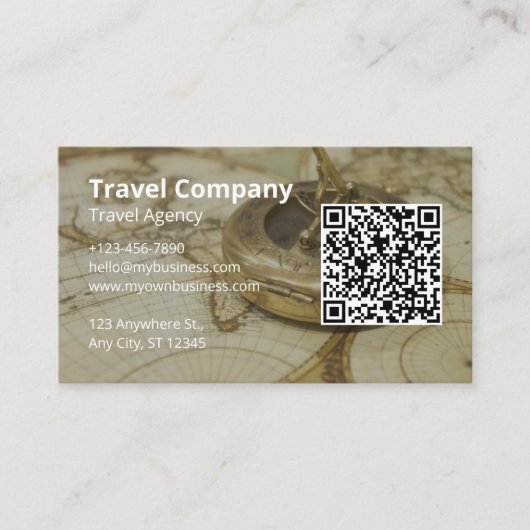 Reisbureau Visitekaartje (Voorkant)