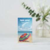 Reisbureau/visitekaartje touroperator visitekaartje (Staand voorkant)