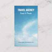 Reisbureau/visitekaartje touroperator visitekaartje (Achterkant)