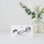 Reisbureau — Visitekaartje van de reisdienst (Staand voorkant)