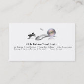 Reisbureau — Visitekaartje van de reisdienst (Achterkant)