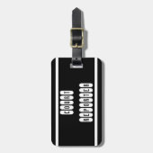 Reisbureau voor het forumgerecht bagagelabel (Voorkant verticaal)