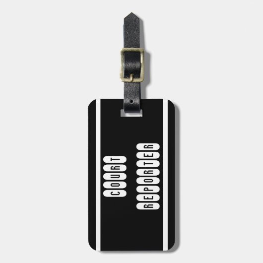 Reisbureau voor het forumgerecht bagagelabel (Voorkant verticaal)