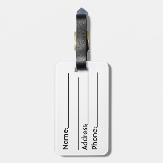 Reisbureau voor het forumgerecht bagagelabel (Achterkant verticaal)