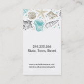 Reisbureau voor vluchtuitvoering Vakantie Zee reis Visitekaartje (Achterkant)